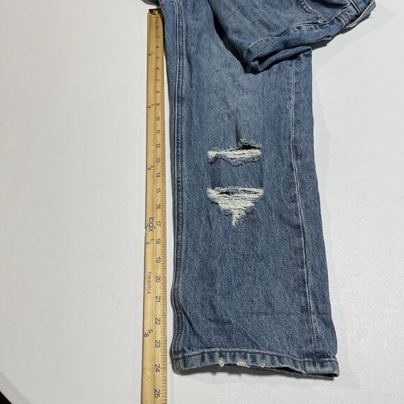 Express Jeans Women's 00 26x24 Dad Jean High Rise Distressed - Picture 6 of 12